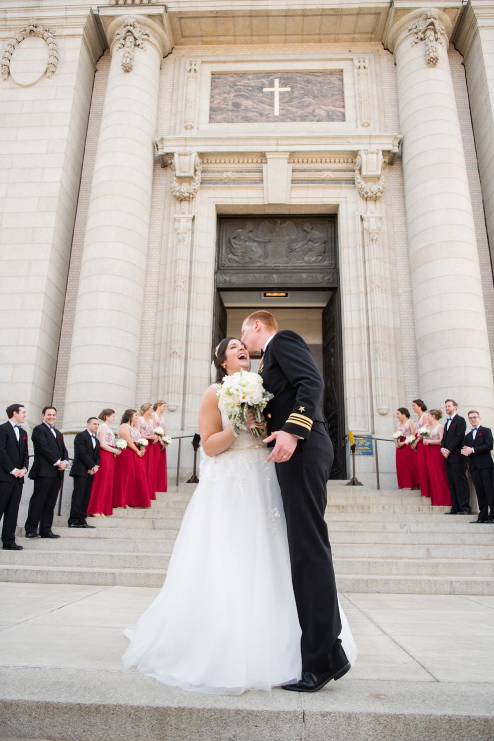 US Naval Academy Chapel sword archs