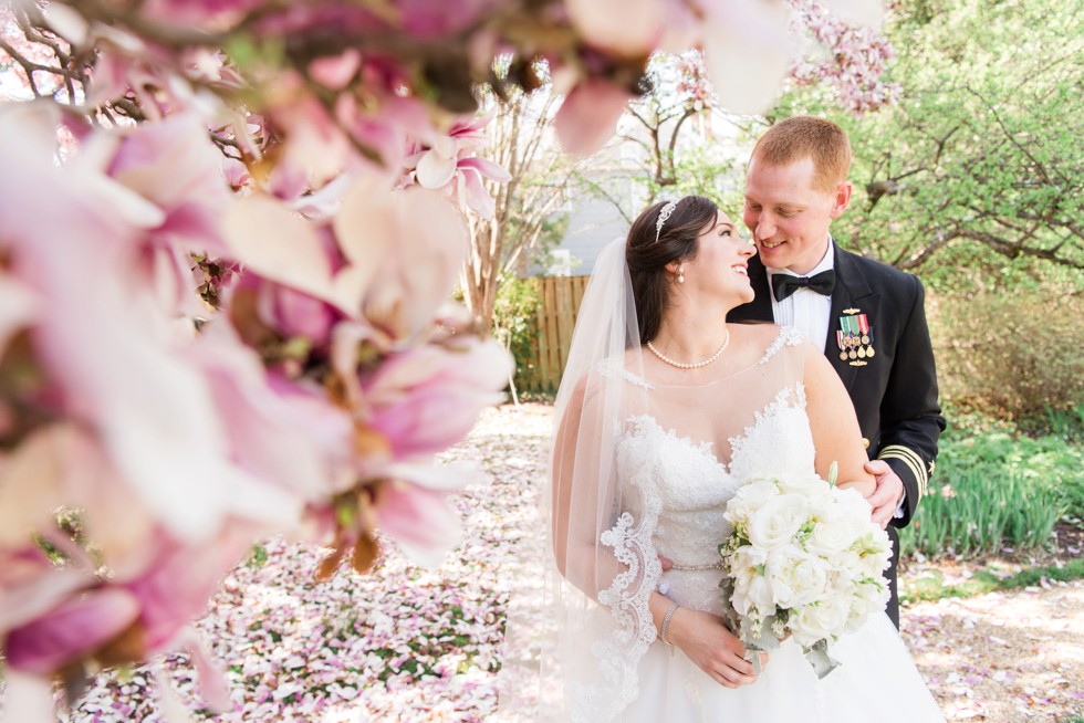 Buchanan House Superintendent's Garden magnolia wedding photos