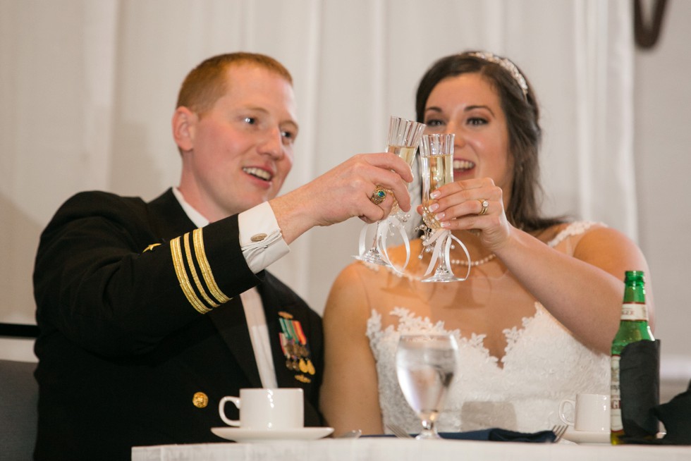 Hilton Annapolis military wedding reception