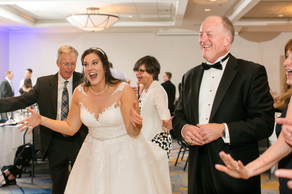 Hilton Annapolis military wedding reception