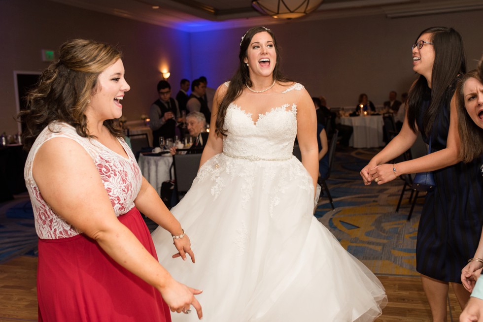 Hilton Annapolis military wedding reception