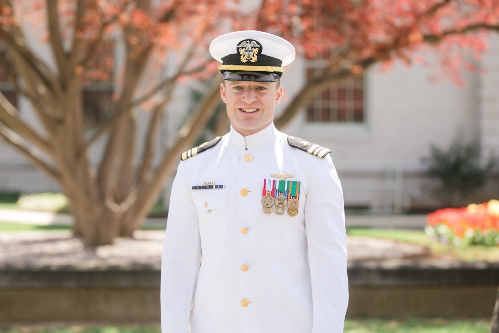 US Naval Academy Groom in whites