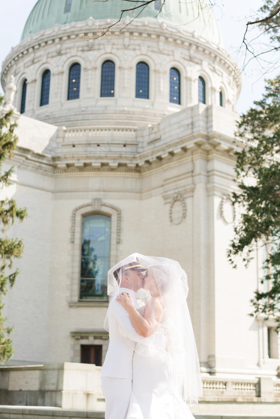 US Naval Academy Bride and Groom