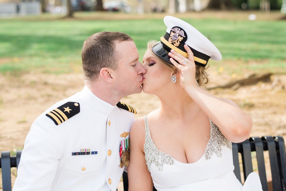 Kleinfeld Bride and groom US Naval Academy Annapolis Maryland