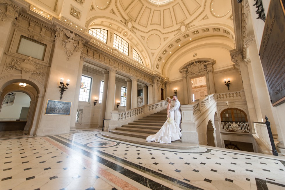 USNA Memorial Hall epic wedding photos