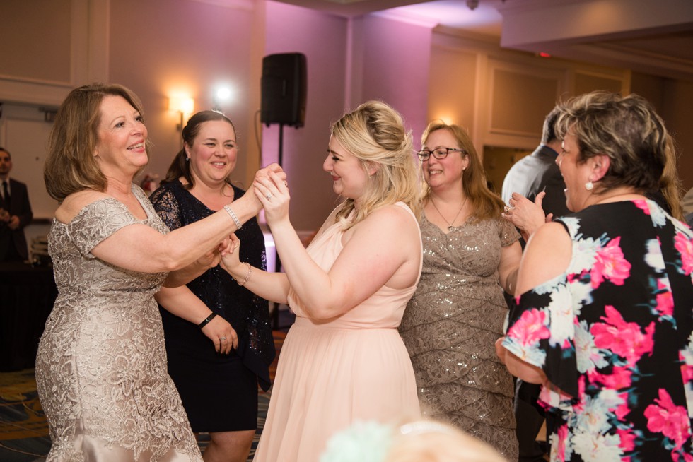 fun wedding reception at Annapolis Waterfront Hotel