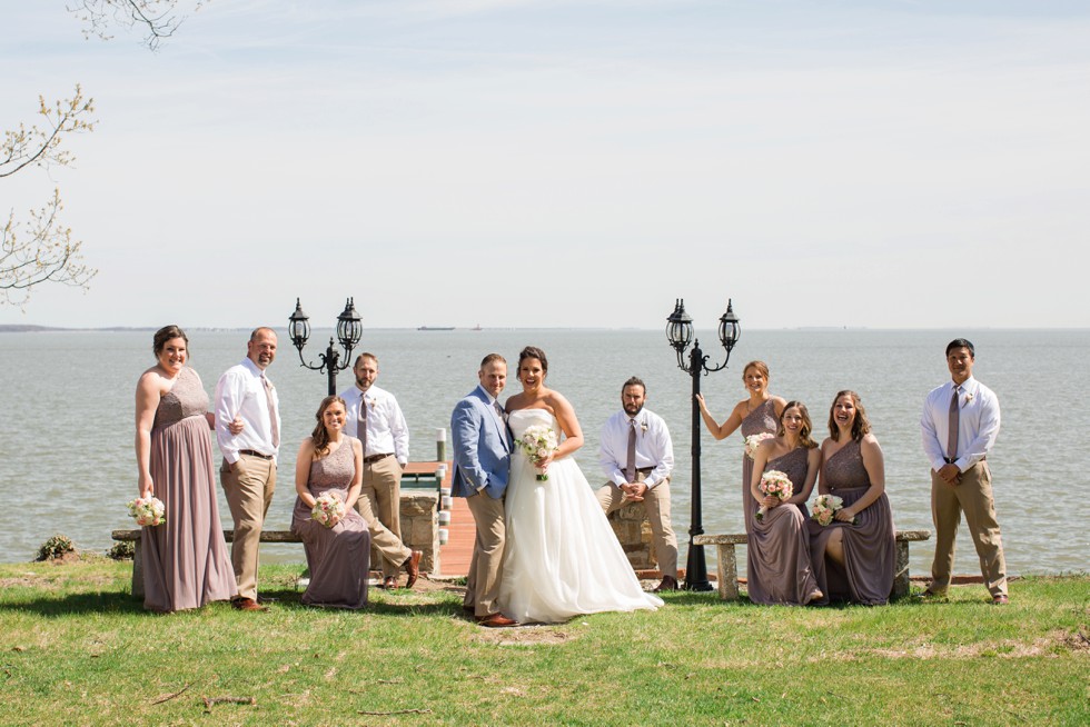 Celebrations at the Bay morning wedding party photos