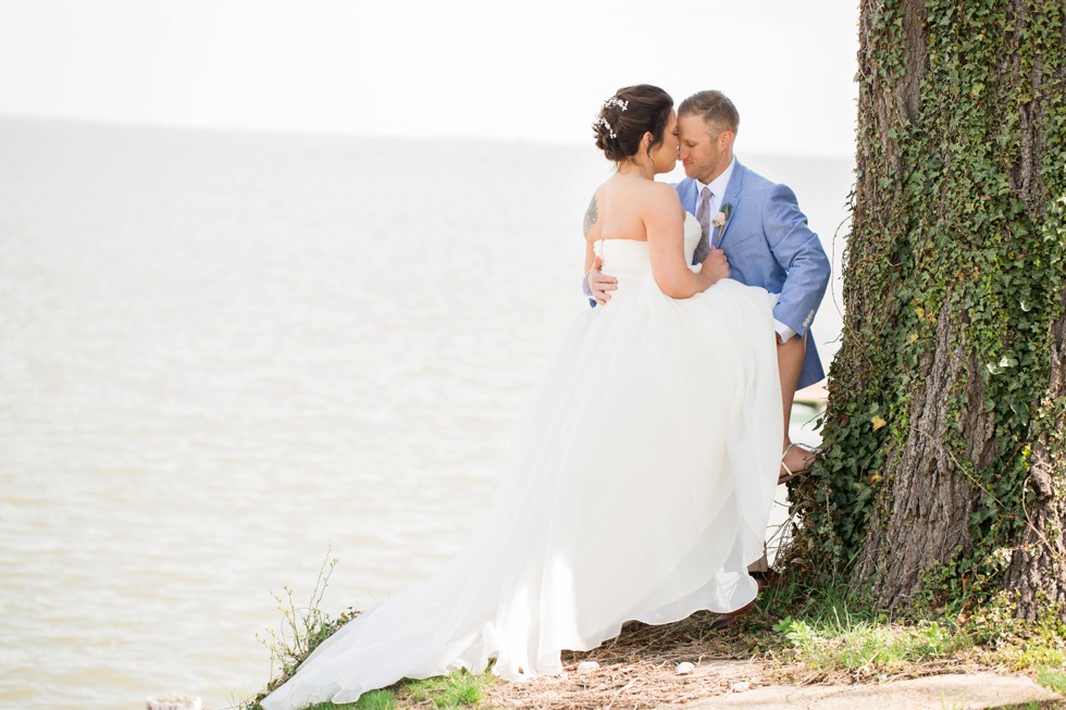 Celebrations at the Bay sexy bride and groom photos