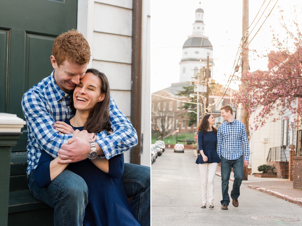 Annapolis Maryland State House engagement photographs