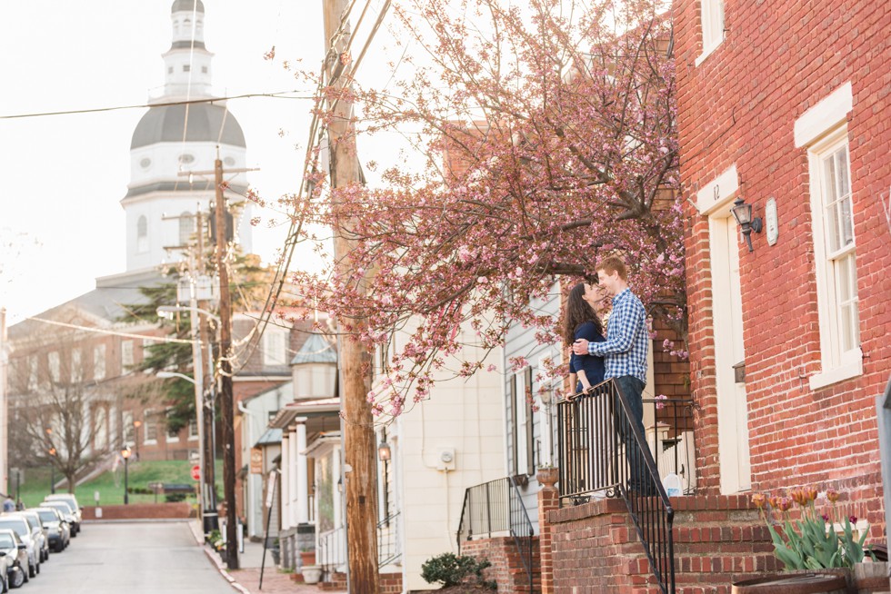 Annapolis Maryland State House engagement photographs