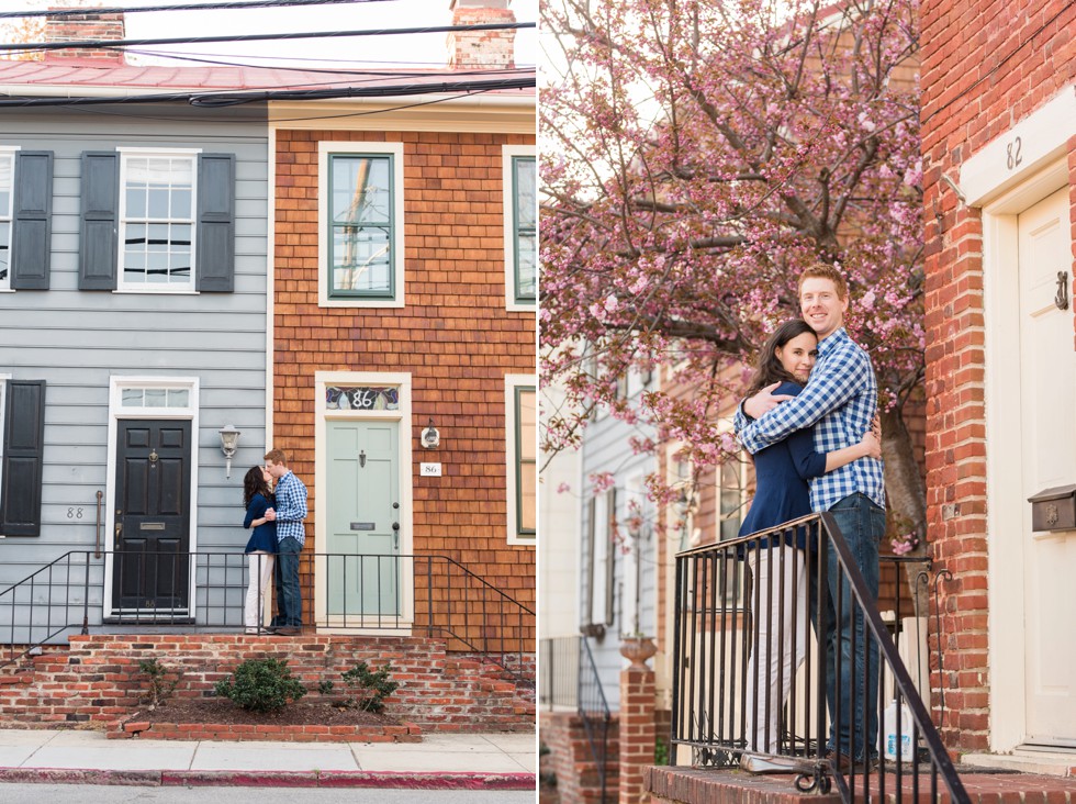 East Street Annapolis engagement photos