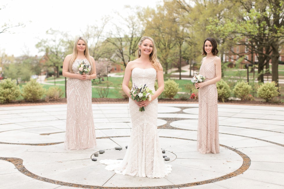 UMCP Bridesmaids in blush