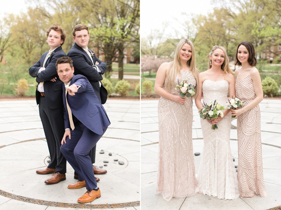 UMCP Bridesmaids in blush