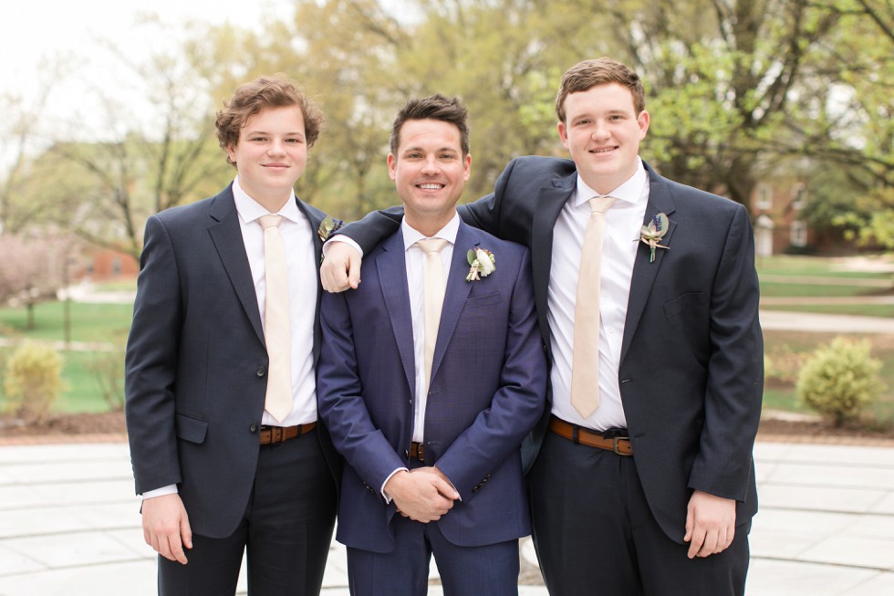 UMCP Groomsmen in Navy