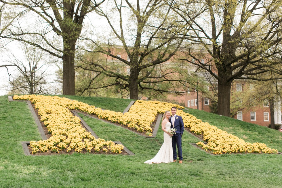 University of Maryland bride and groom