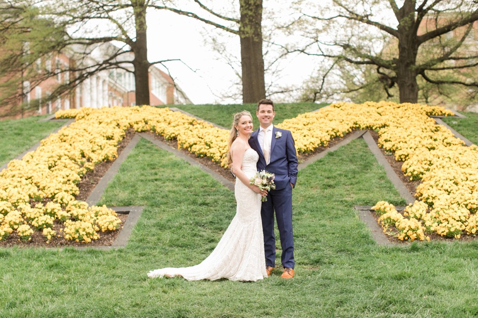 University of Maryland bride and groom