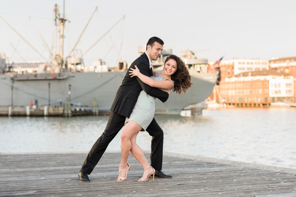 dancing engagement photos