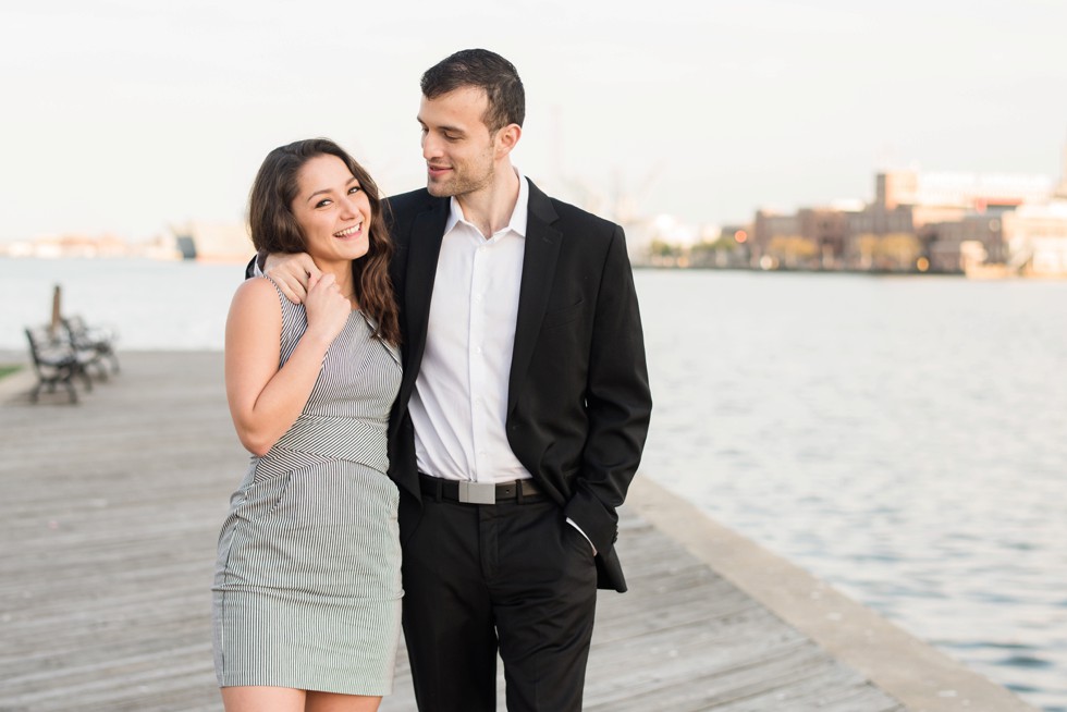 engagement photos on the water