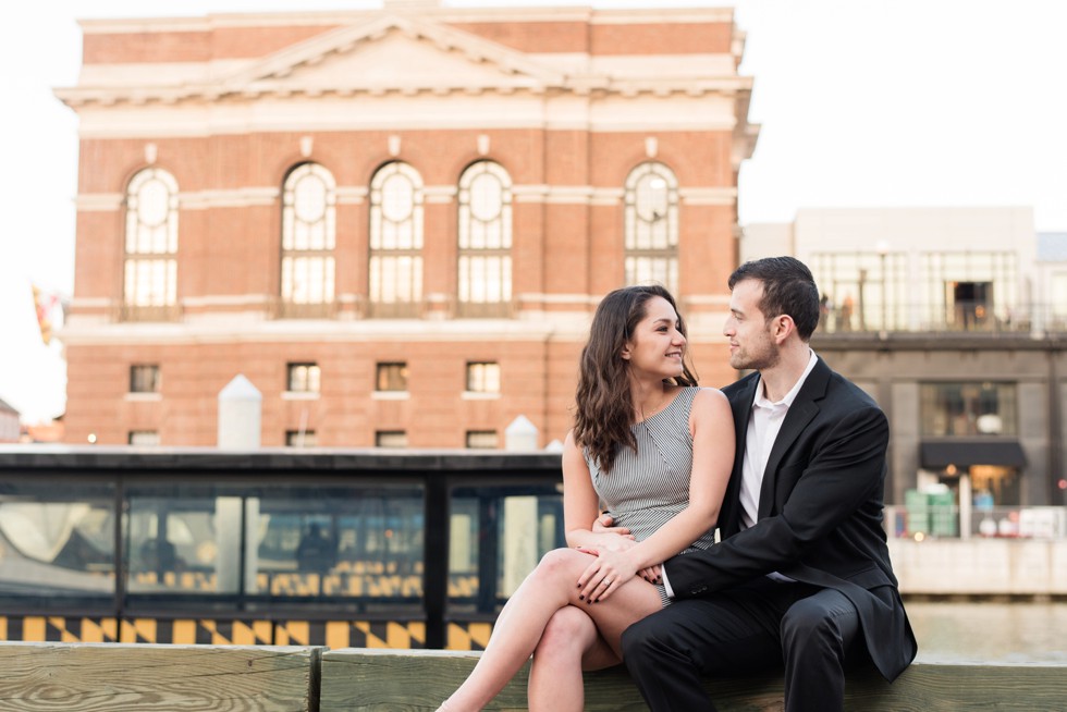 Fells Point engagement photos at Sagamore Pendry