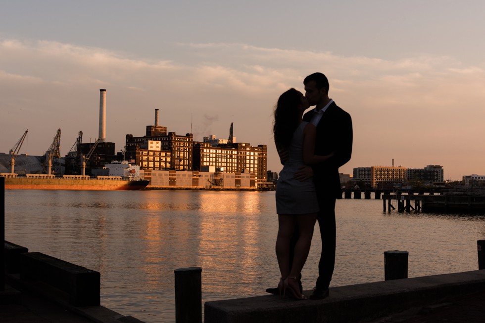 Fells Point engagement photos Under Armour