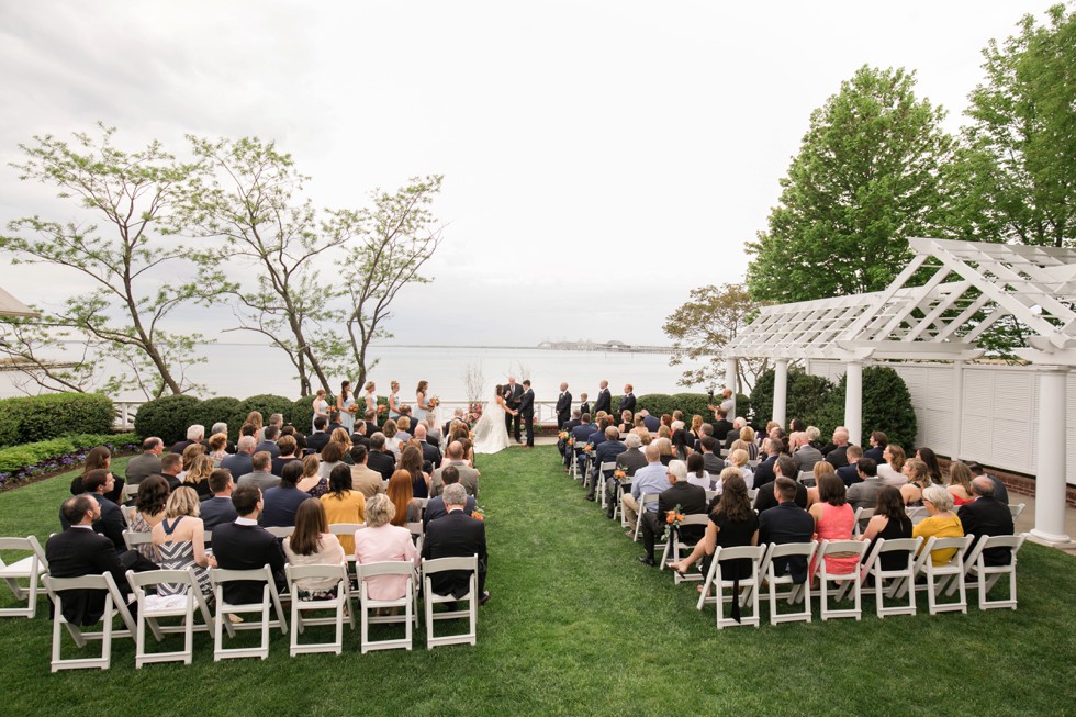 Eastern Shore beach wedding ceremony