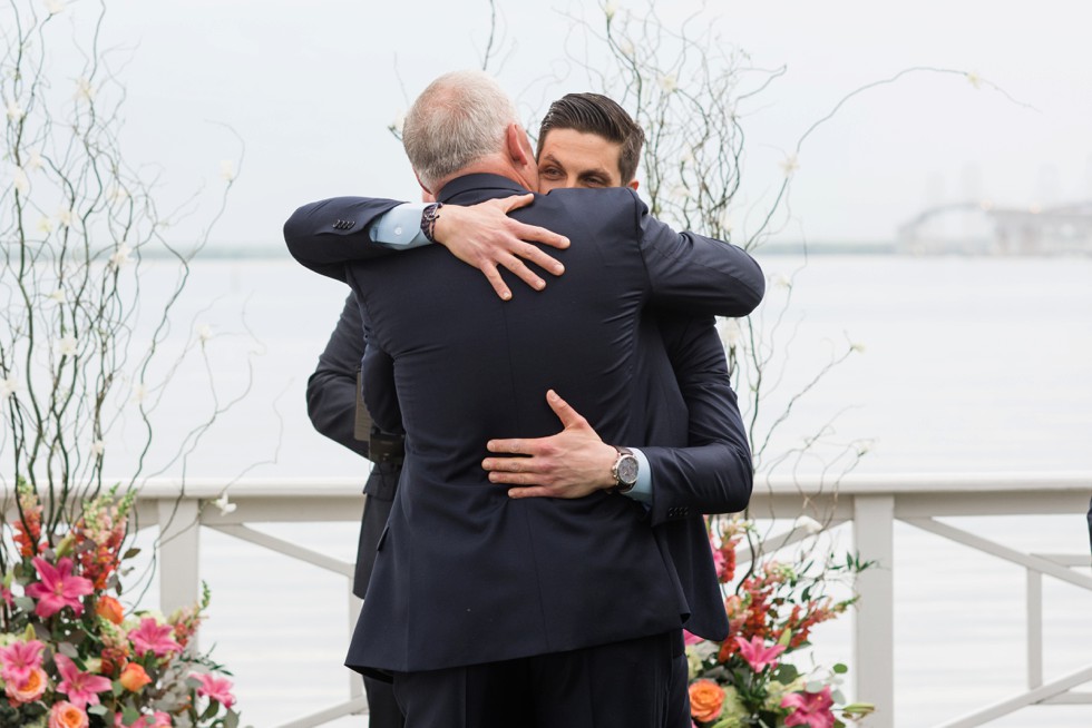 Eastern Shore beach wedding ceremony