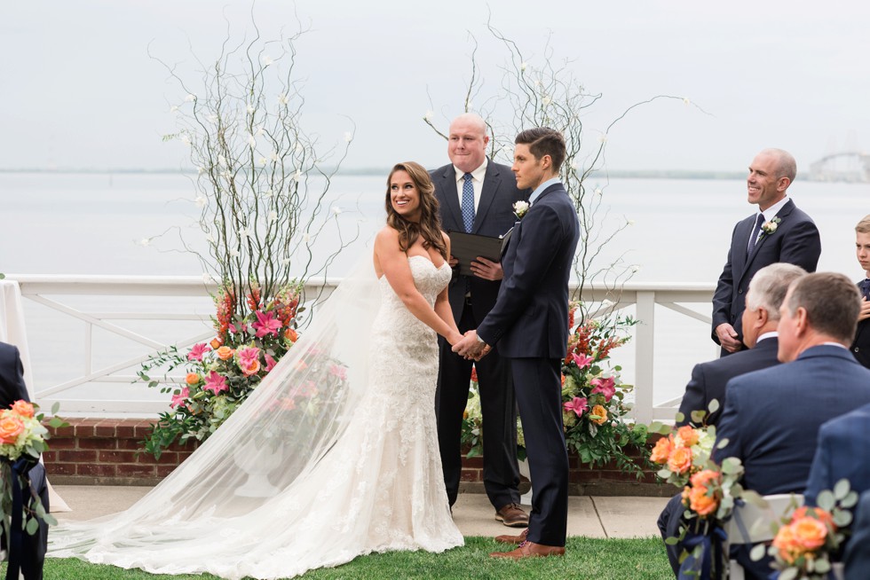 Chesapeake Bay Beach Club Eastern Shore wedding ceremony