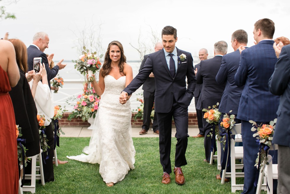 Chesapeake Bay Beach Club Eastern Shore wedding ceremony