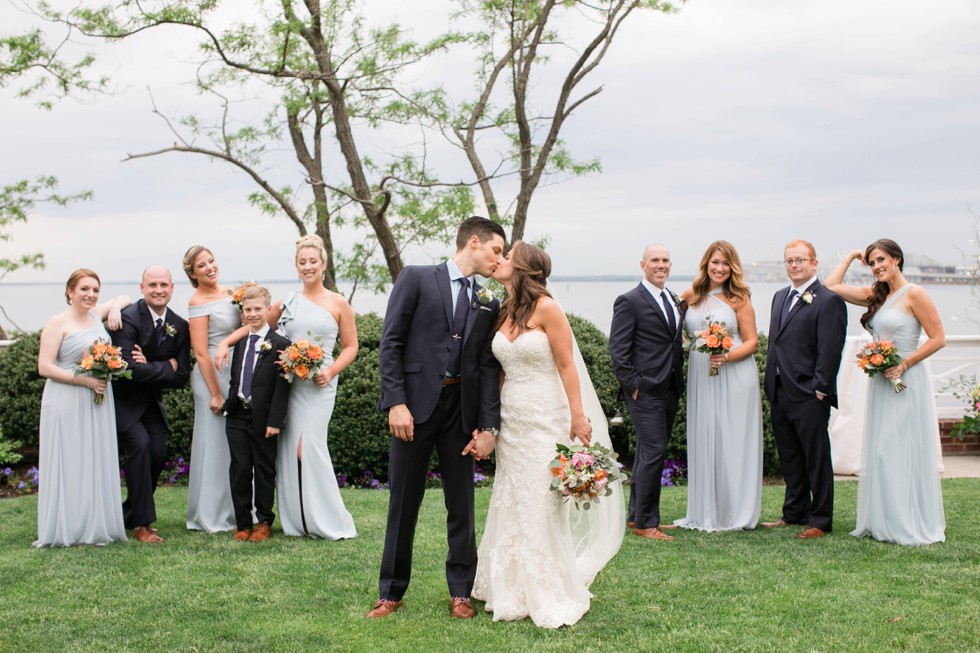 Chesapeake Bay Beach Club Eastern Shore wedding party