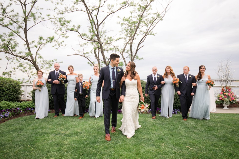 Chesapeake Bay Beach Club Eastern Shore wedding party