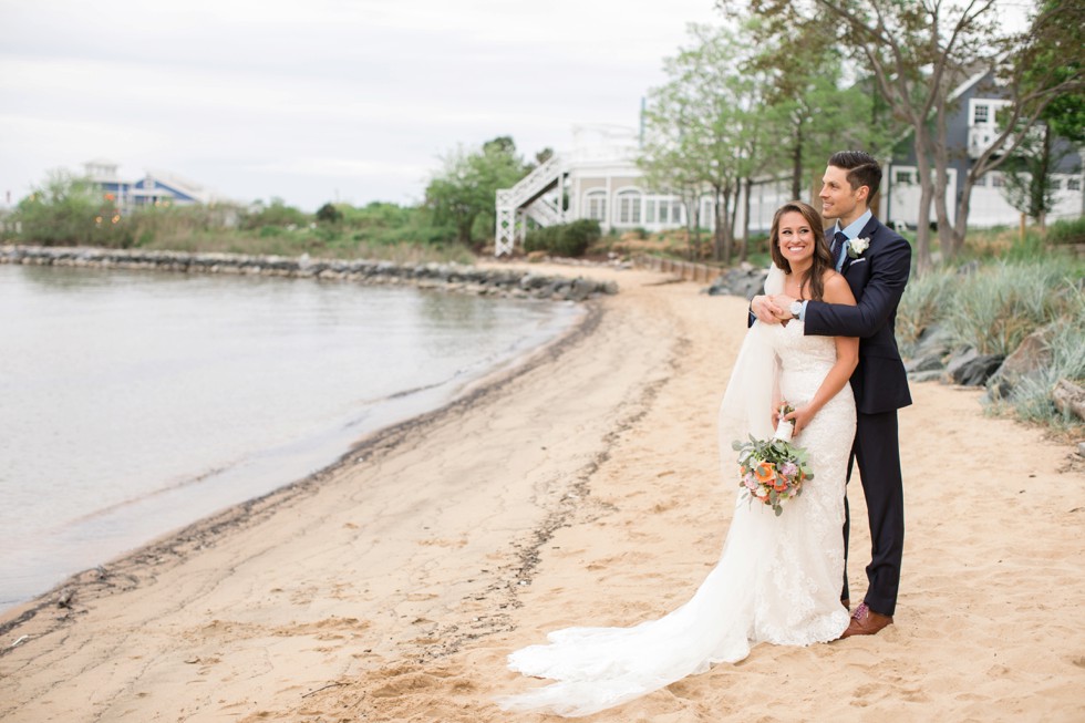 Cinco de Mayo Beach wedding couple