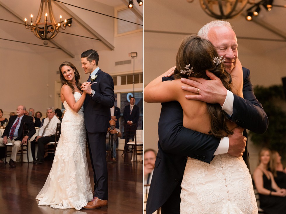 Beach house wedding parent dances