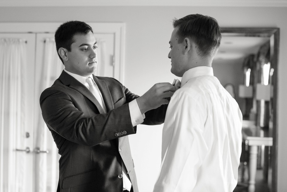 Tidewater Inn groom getting ready