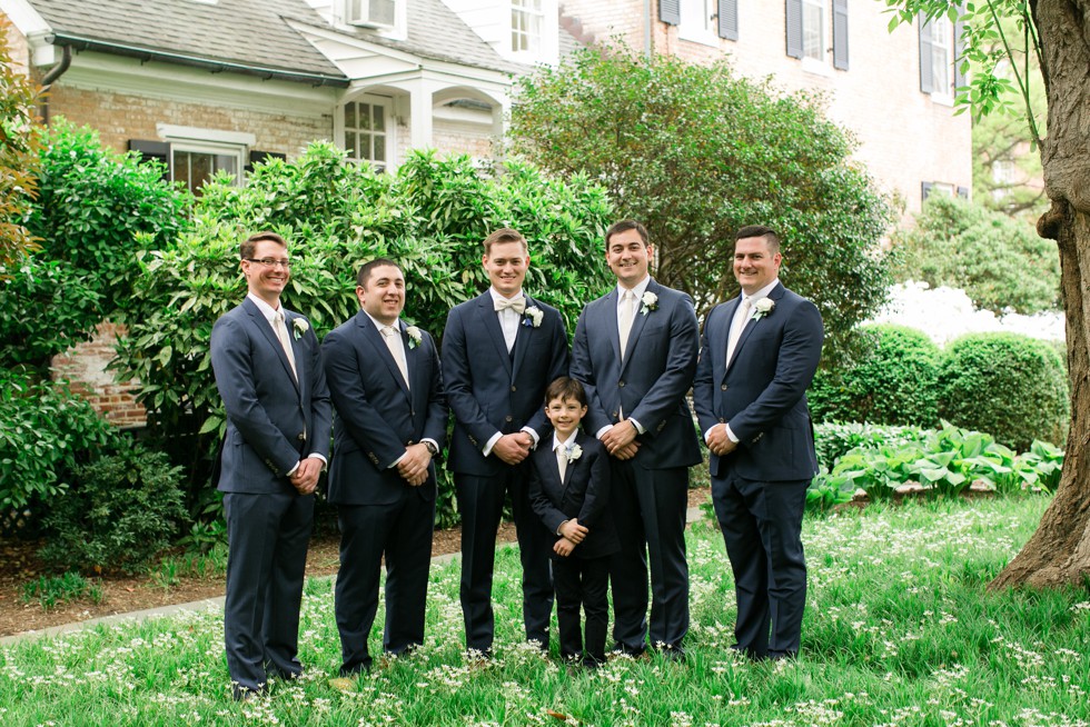 Indochino custom tux Tidewater Inn groomsmen