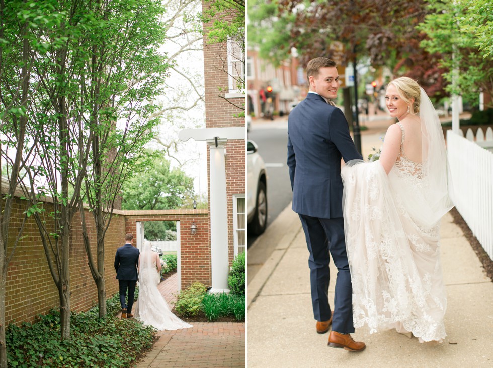 The Tidewater Inn garden courtyard ceremony