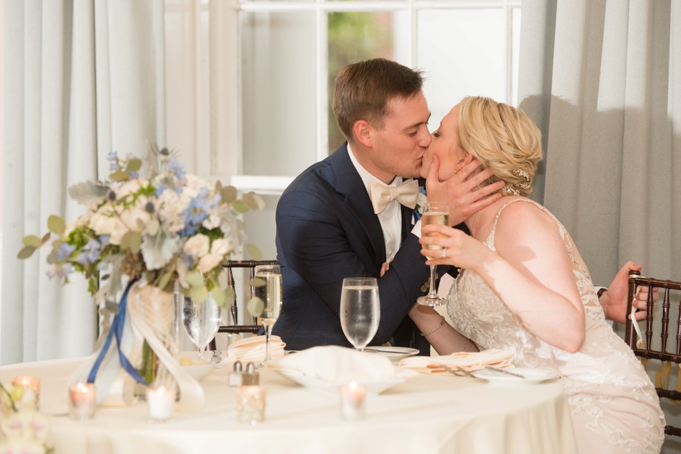 The Tidewater Inn Crystal Room wedding toast