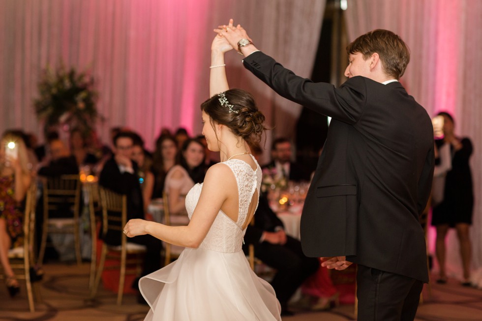 Four Seasons Hotel Baltimore wedding reception toasts