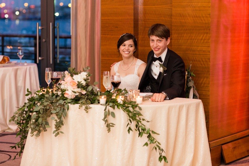 Four Seasons Hotel Baltimore wedding reception toasts