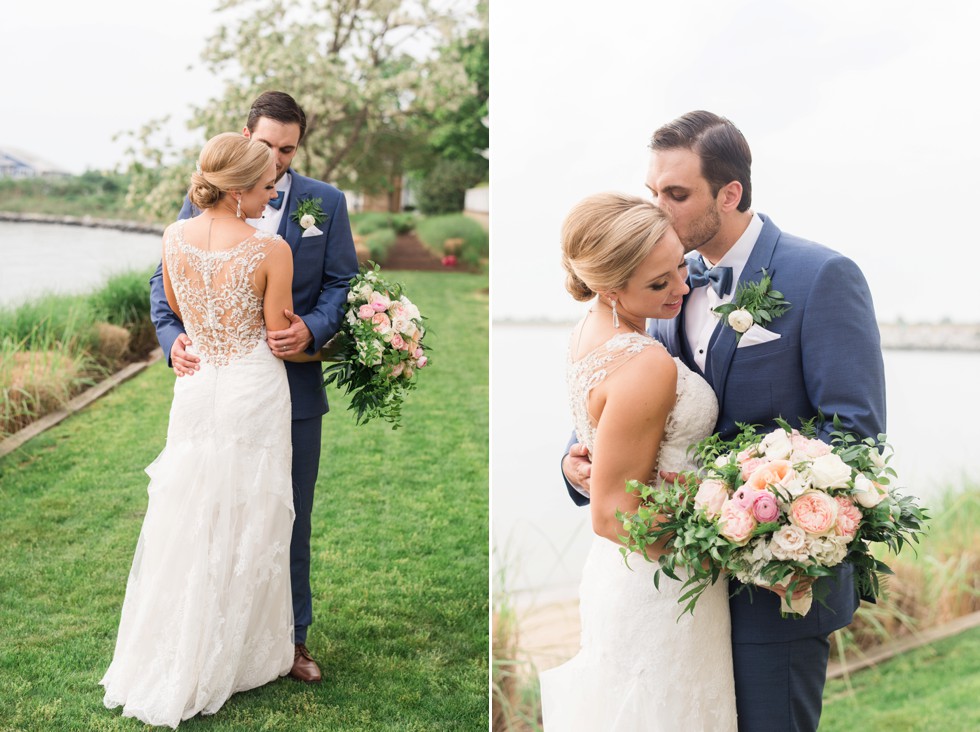 Chesapeake Bay bride and groom