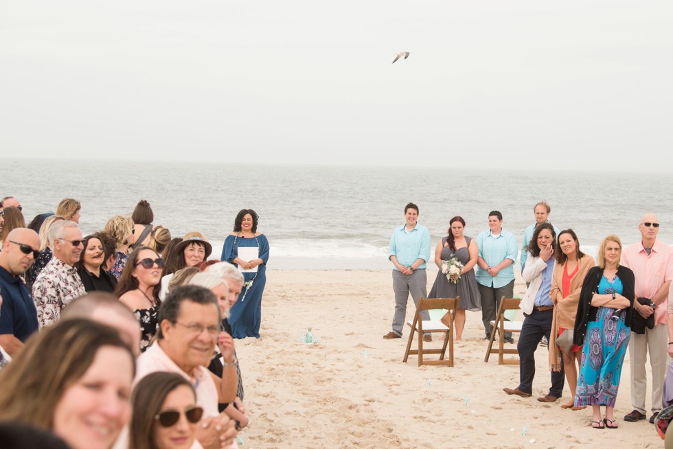 Delaware Brides beach wedding ceremony