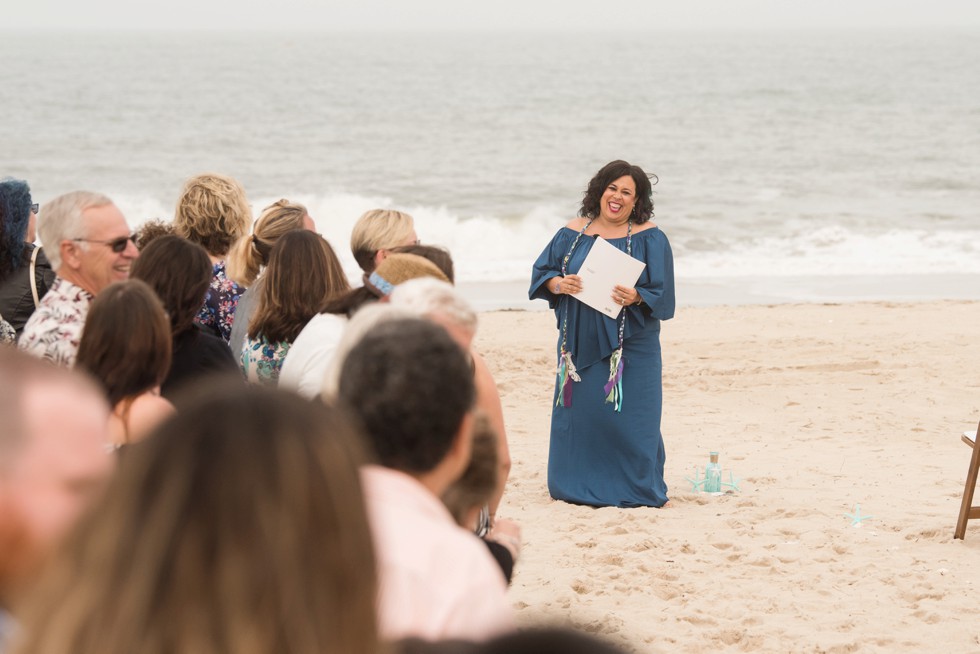 Delaware Brides beach wedding ceremony