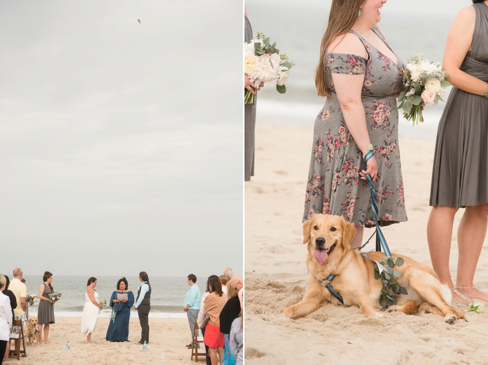 Delaware Brides beach wedding ceremony