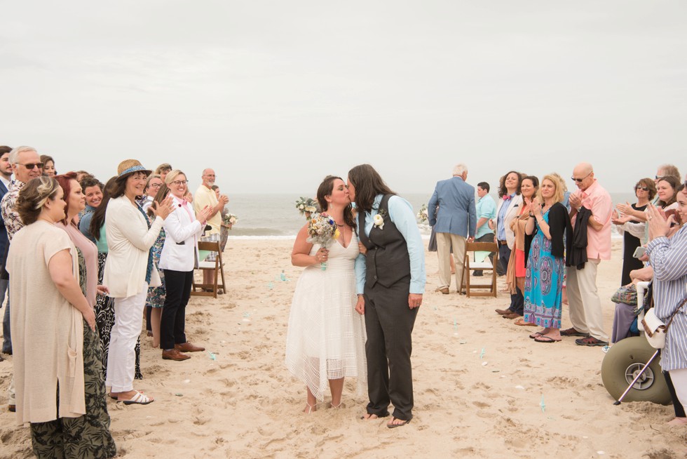 Delaware Brides beach wedding ceremony