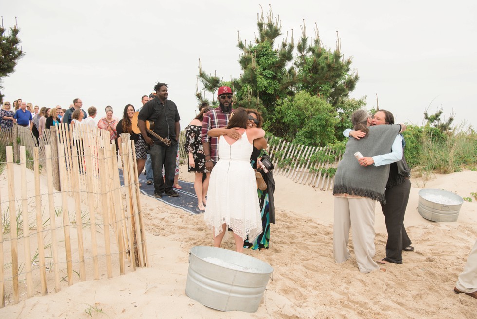 Delaware Brides beach wedding ceremony