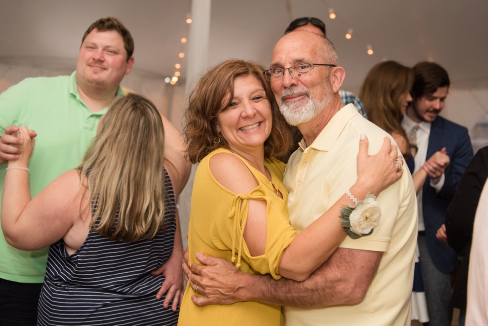 Rehoboth Delaware Beach tented wedding reception