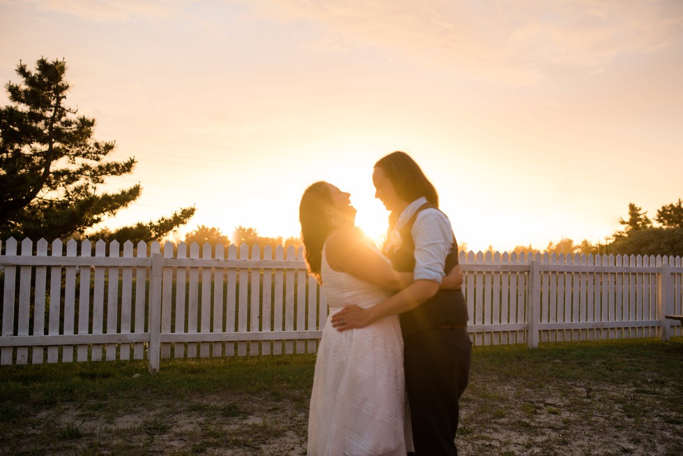 Indian River Life Saving Station wedding Rainbow