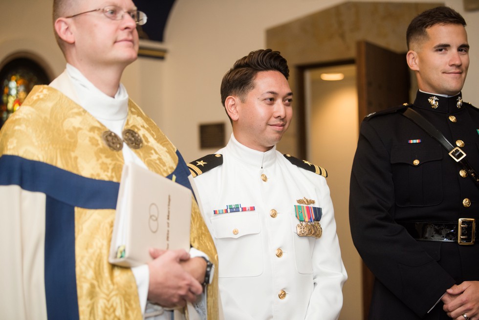 USNA St Andrews Chapel Wedding Ceremony