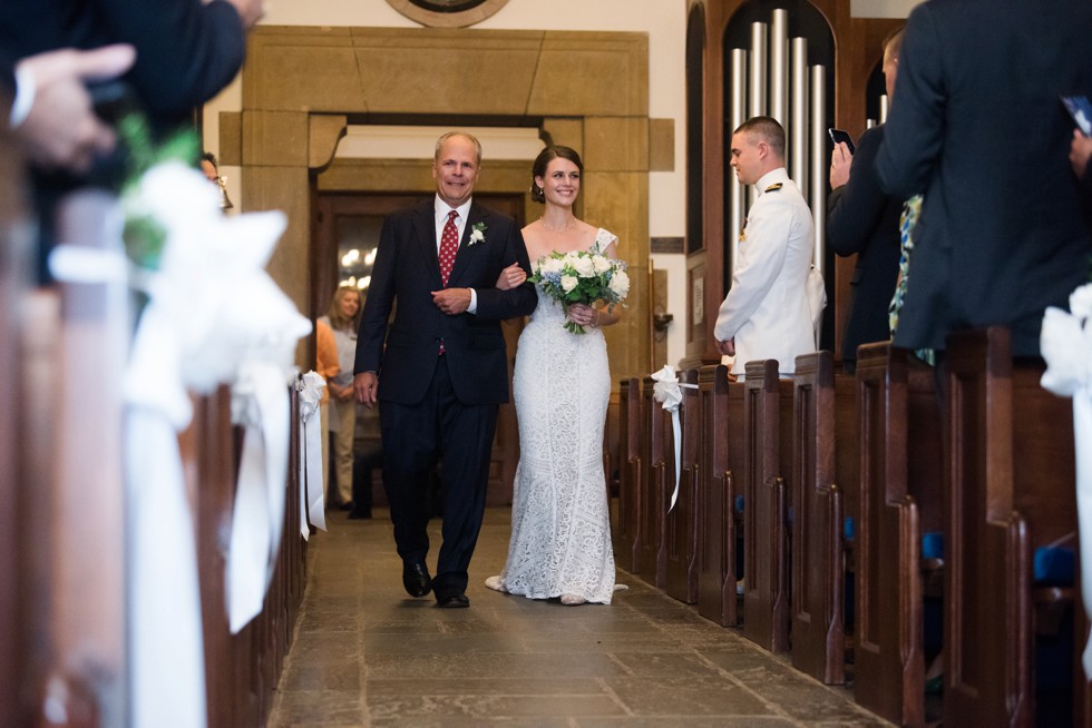 USNA St Andrews Chapel Wedding Ceremony