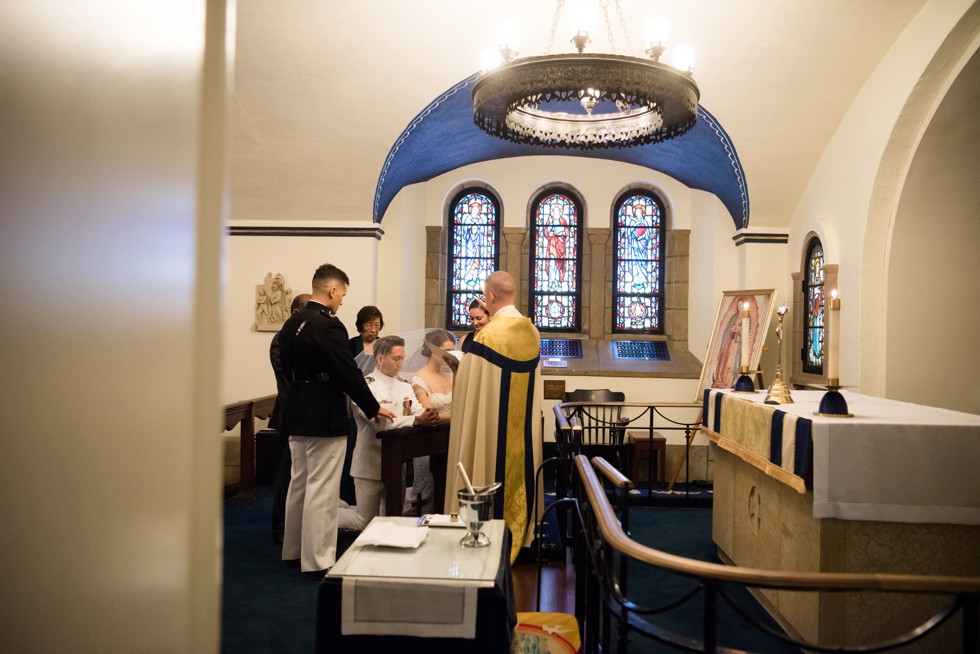 USNA St Andrews Chapel Wedding Ceremony