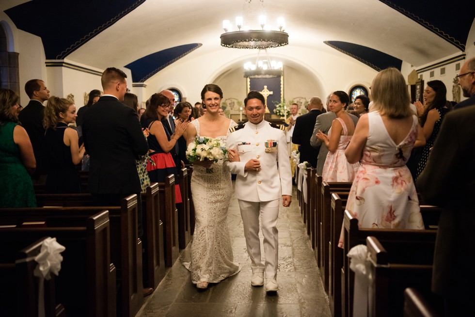 USNA St Andrews Chapel Wedding Ceremony